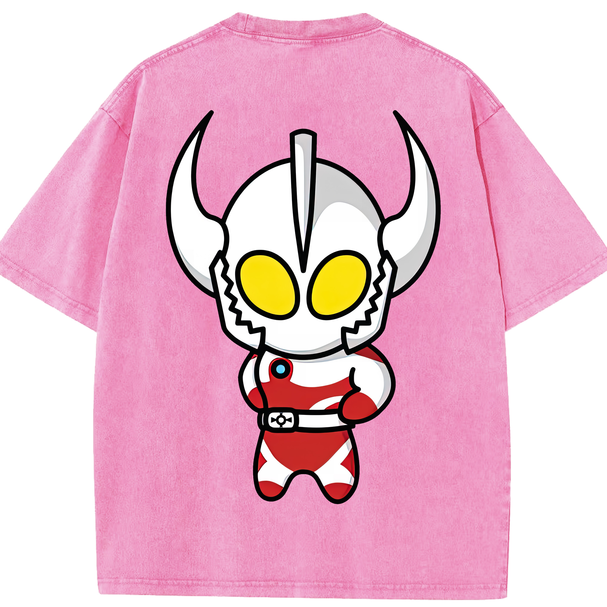 （画像用） ウルトラマン Ultraman 綿100% ヴィンテージ風 半袖Tシャツ（背面プリント）